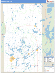 Hubbard County, MN Zip Code Wall Map