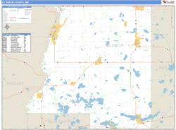 Le Sueur County, MN Wall Map