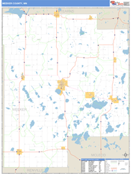 Meeker County, MN Zip Code Wall Map