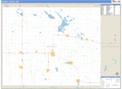 Murray County, MN Zip Code Wall Map