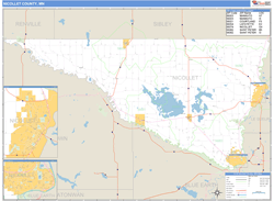 Nicollet County, MN Wall Map