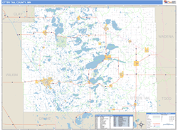 Otter Tail County, MN Wall Map