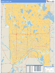 Ramsey County, MN Zip Code Wall Map