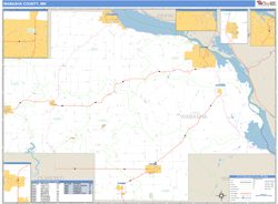 Wabasha County, MN Zip Code Wall Map