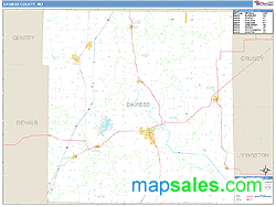 Daviess County, MO Wall Map