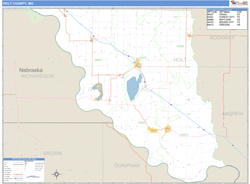 Holt County, MO Zip Code Wall Map