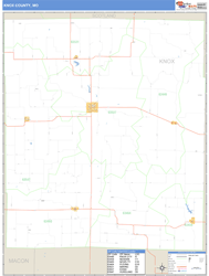 Knox County, MO Wall Map