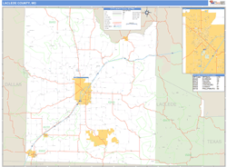 Laclede County, MO Zip Code Wall Map