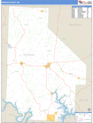 Morgan County, MO Wall Map