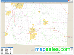 Newton County, MO Zip Code Wall Map