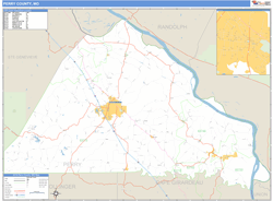 Perry County, MO Wall Map