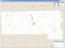 Putnam County, MO Wall Map