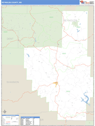 Reynolds County, MO Zip Code Wall Map