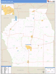 Stoddard County, MO Zip Code Wall Map