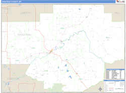 Chouteau County, MT Wall Map