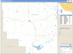 Sheridan County, MT Zip Code Wall Map