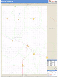 Antelope County, NE Zip Code Wall Map