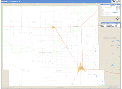 Box Butte County, NE Wall Map