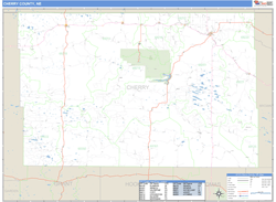 Cherry County, NE Zip Code Wall Map