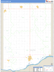 Colfax County, NE Zip Code Wall Map