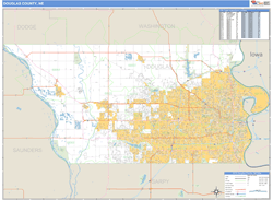 Douglas County, NE Wall Map