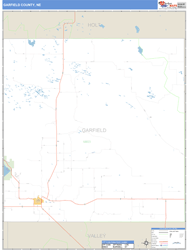 Garfield County, NE Zip Code Wall Map