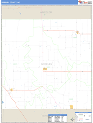 Greeley County, NE Wall Map