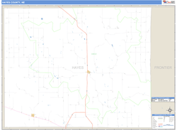 Hayes County, NE Zip Code Wall Map