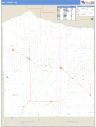 Holt County, NE Zip Code Wall Map