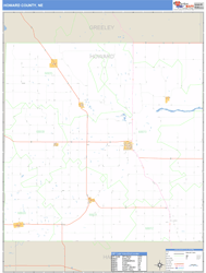 Howard County, NE Zip Code Wall Map