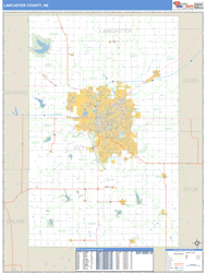 Lancaster County, NE Zip Code Wall Map