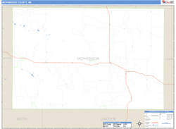 McPherson County, NE Zip Code Wall Map