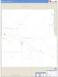 Morrill County, NE Zip Code Wall Map