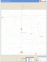 Nuckolls County, NE Zip Code Wall Map