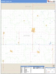 Seward County, NE Zip Code Wall Map