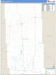 Sheridan County, NE Zip Code Wall Map