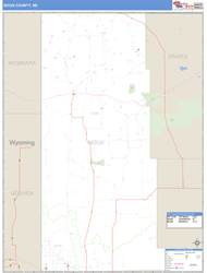 Sioux County, NE Zip Code Wall Map