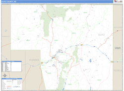 Elko County, NV Wall Map