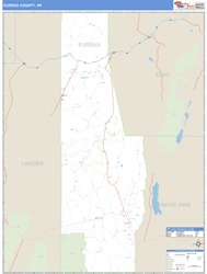 Eureka County, NV Zip Code Wall Map