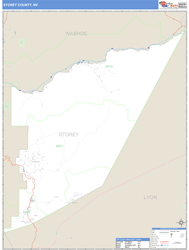 Storey County, NV Zip Code Wall Map