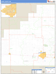 Curry County, NM Zip Code Wall Map