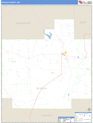 DeBaca County, NM Zip Code Wall Map