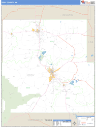 Eddy County, NM Zip Code Wall Map