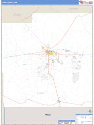 Luna County, NM Zip Code Wall Map