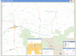 McKinley County, NM Zip Code Wall Map