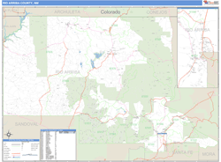 Rio Arriba County, NM Zip Code Wall Map