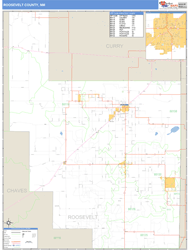 Roosevelt County, NM Zip Code Wall Map