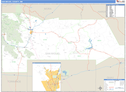 San Miguel County, NM Wall Map