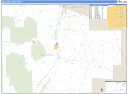 Socorro County, NM Wall Map
