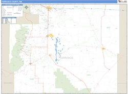 Torrance County, NM Zip Code Wall Map